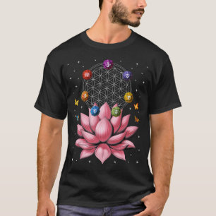 Lotus Bloem Van Leven Chakras T-shirt