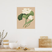 Lotus Bloem van Oost-Indische Botanische Kunst Poster (Keuken)