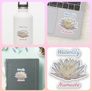 Lotus Bloem Waterlelie Namaste Bloemen Sticker