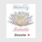 Lotus Bloem Waterlelie Namaste Bloemen Sticker (Vel)