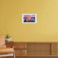 Lotus Bloem Waterlelie Roze Paars Oranje Zonsonder