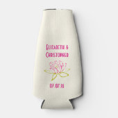 Lotus Bloem / Waterlelie Trouwgunst Flesjeskoeler (Voorkant)