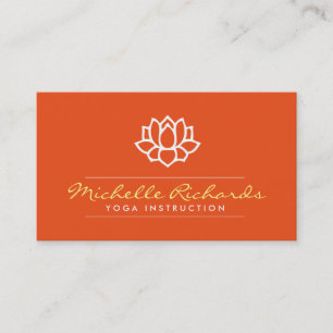 Lotus Bloem Yoga Docent, Life Coach Sinaasappel Visitekaartje