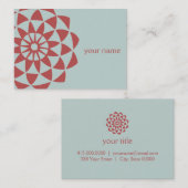 Lotus Bloem Yoga Docent Visitekaartje (Voorkant / Achterkant)