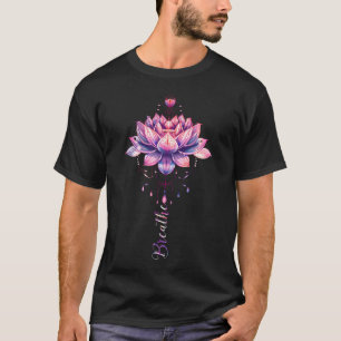 Lotus Bloem Yoga Meditatie Ademhaling T-shirt