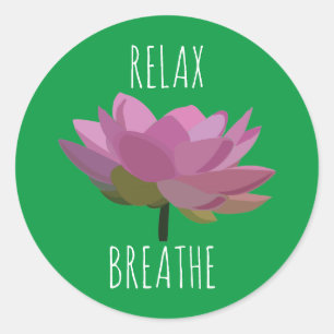 Lotus Bloem Yoga Meditatie Ronde Sticker