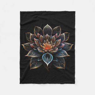 Lotus Bloem Yoga Zen Boheemse Namaste Meditatie Fleece Deken