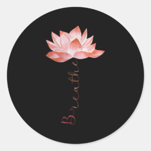 Lotus Bloem Yoga Zen Meditatie Namaste Ronde Sticker