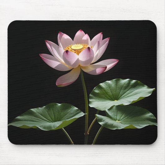 Lotus bloemblaadjes met digitale kunst muismat (Voorkant)