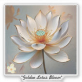 "Lotus bloemblaadjes ontvouwen" Sticker (Voorkant)