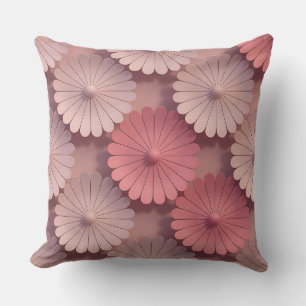 Lotus Bloembladventilatoren 3D Batik Motief Kussen