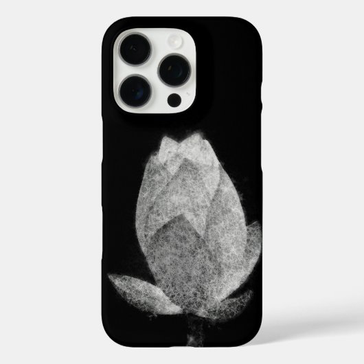 Lotus Bloembollen Esthetische Schetskunst Case-Mate iPhone Case (Achterkant)