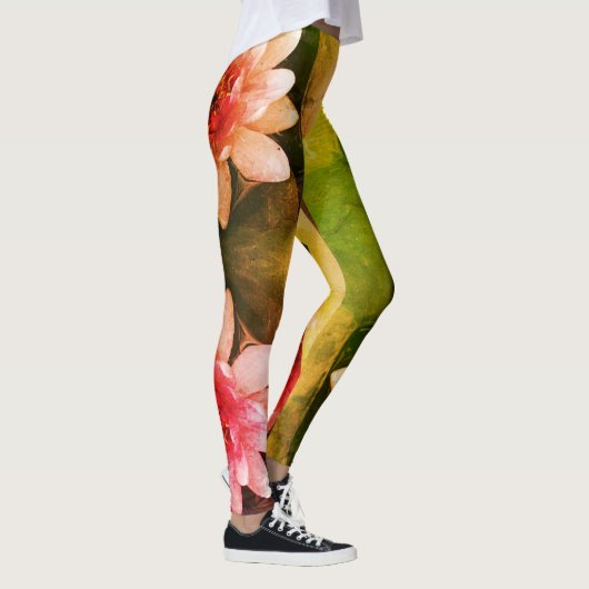 Lotus bloemen bloesems legging (Rechts)