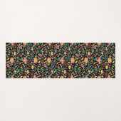 Lotus bloemen en wijnstokken yogamat (Achterkant (horizontaal))