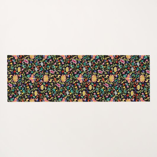 Lotus bloemen en wijnstokken yogamat (Achterkant (horizontaal))