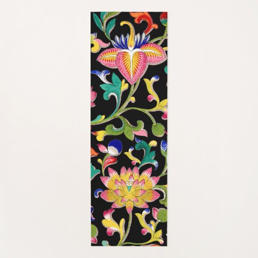 Lotus bloemen en wijnstokken yogamat (Voorkant)