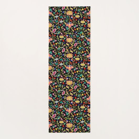 Lotus bloemen en wijnstokken yogamat (Achterkant)