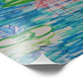 Lotus bloemen Foto afdrukken (Hoek)