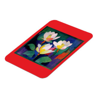 Lotus bloemen magneet