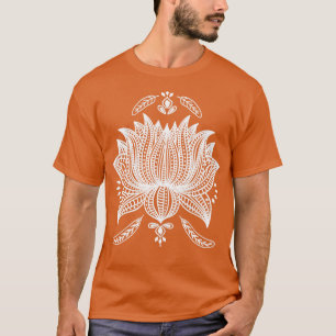 Lotus Bloemen Mandala Zen Bemiddeling Vrede Namast T-shirt