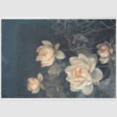 Lotus Bloemen & middernachtblauw, Gemengde Media-e Tissuepapier (Voorkant)