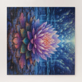 Lotus bloemenpuzzel legpuzzel (Horizontaal)