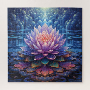 Lotus bloemenpuzzel legpuzzel
