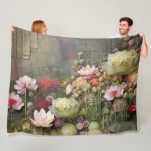 Lotus Bloemveld Botanische Waterverf