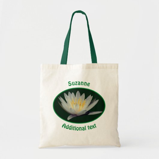 Lotus Bloesem Water Lily Bloem Gepersonaliseerd Tote Bag (Voorkant)