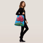 Lotus bloesemzak crossbody tas (Op model)