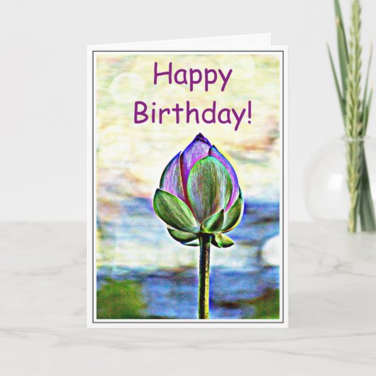Lotus Bloom Kaart (Voorkant)