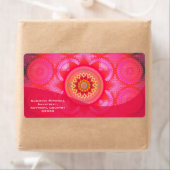 Lotus Bloom PInk Mandala Etiket (Insitu)