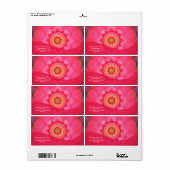 Lotus Bloom PInk Mandala Etiket (Full Sheet)
