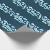 Lotus Blooms: Eenvoudige Waterverf Elegantie Cadeaupapier (Hoek)