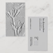 ©Lotus Blosbezems/Embossed-like foto Visitekaartje (Voorkant / Achterkant)
