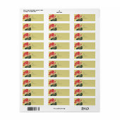 Lotus Blossom Bruiloft Retouradres Labels (Full Sheet)
