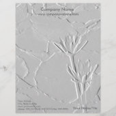 Lotus Blossom/Embossed-like Photo Letterhead Custom Briefhoofd (Voorkant)