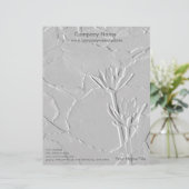 Lotus Blossom/Embossed-like Photo Letterhead Custom Briefhoofd (Staand voorkant)