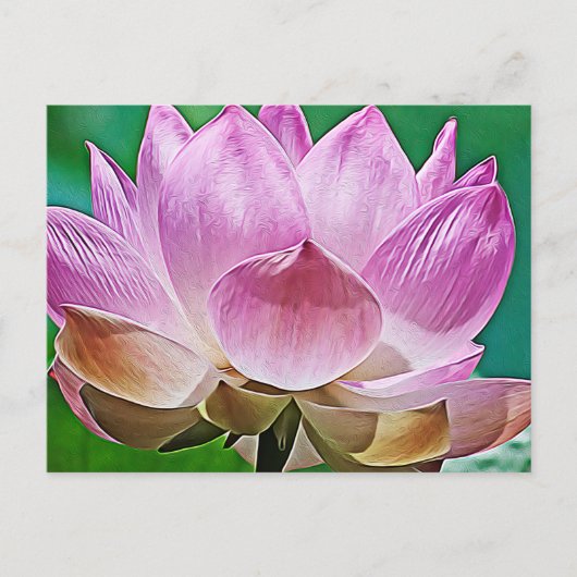 Lotus blossom feestdagenkaart (Voorkant)