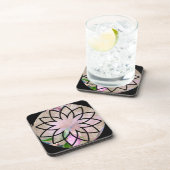 Lotus Blossom Floral Springtime Bier Onderzetter (Rechterzijde)