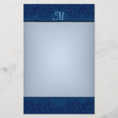 Lotus Blossom (Henna) (blauw) Briefpapier (Voorkant)