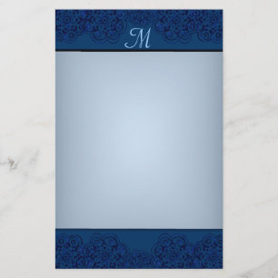 Lotus Blossom (Henna) (blauw) Briefpapier