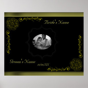 Lotus Blossom (Henna) (Gold) Poster