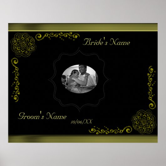 Lotus Blossom (Henna) (Gold) Poster (Voorkant)