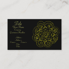 Lotus Blossom (Henna) (Gold) Visitekaartje