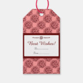 Lotus Blossom (Henna) (rood) Cadeaulabel (Voorkant)