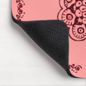 Lotus Blossom (Henna) (rood) Muismat (Hoek)