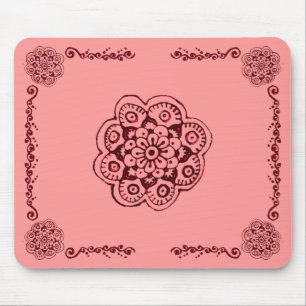 Lotus Blossom (Henna) (rood) Muismat