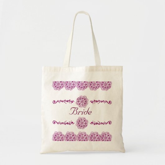 Lotus Blossom (Henna) (Roze) Tote Bag (Voorkant)