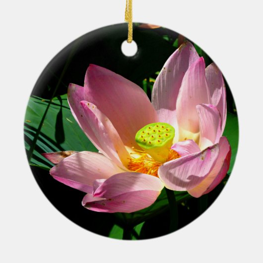 Lotus Blossom Keramisch Ornament (Achterkant)